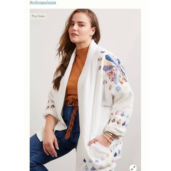 Anthropologie quilt patchwork wrap - Picture 4 of 12